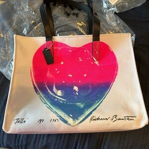 Coach x Richard Bernstein Tote 42 with Jello Heart